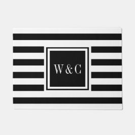 イニシャルパーソナライズされたモノグラム ドアマット