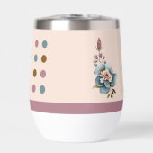 イニシャルパーソナライズされた花ハート緑 (正面)