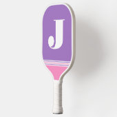 イニシャルパープルピックボールパドル ピックルボールラケット (左)