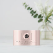 イニシャルファッションブロガーバラロゴ〔占星術の〕十二宮図LIon 名刺 (スタンド正面)