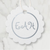 イニシャルフォイルメッセージカード フェイバータグ (正面)