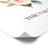 イニシャルプリント, アルファベット V, 結婚祝い, ベビー・チャイルド ポスター (角)