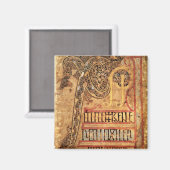イニシャルページ:Lichfield Gospels, c.720 マグネット (正面/裏面)
