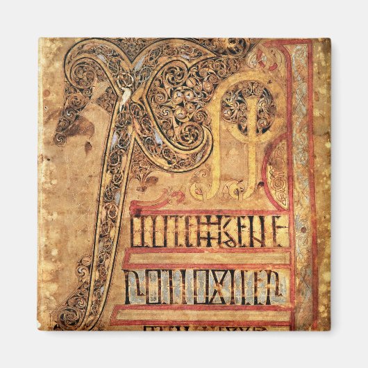 イニシャルページ:Lichfield Gospels, c.720 マグネット (正面)