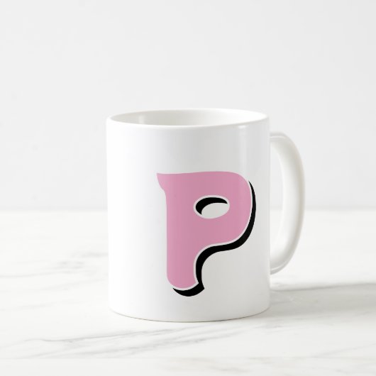 イニシャルマググ コーヒーマグカップ (正面右)