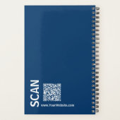 イニシャルミニマルズブラックブルーホワイトアポイントメント プランナー手帳 (裏面)