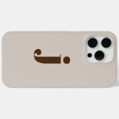 イニシャルモダンシンプルモノグラムベージュ Case-Mate iPhoneケース (裏面 (横))