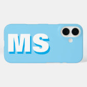 イニシャルモダンモノグラム Case-Mate iPhoneケース (裏面 (横))