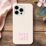 イニシャルモダンモノグラム iPhone 15 PRO MAXケース<br><div class="desc">モダンイニシャルモノグラムの電話ケース。独自のiPhoneパーソナライズされたケースを作成しカスタムて、イニシャル名。</div>