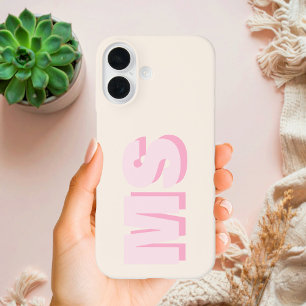 イニシャルモダンモノグラム iPhone 16ケース