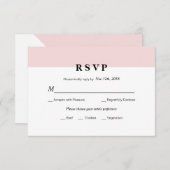 イニシャルモダン結婚式RSVPカード 出欠カード (正面/裏面)