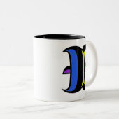 イニシャルモダンI ツートーンマグカップ (正面右)