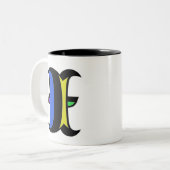 イニシャルモダンI ツートーンマグカップ (正面左)