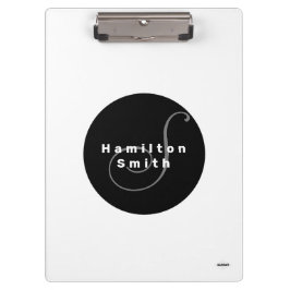 イニシャルモノグラムのクリップボード - HAMbyWG クリップボード