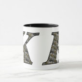 イニシャルモノグラムのKアジサイフローラマグ マグカップ (中央)