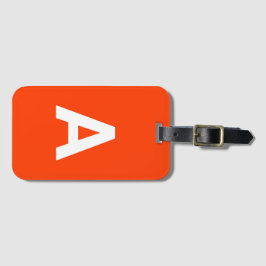 イニシャルモノグラムパーソナライズされたシンプルの追加モダン ラゲッジタグ