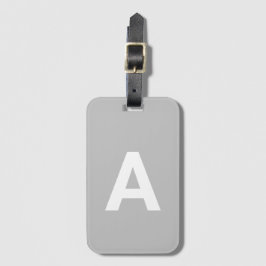 イニシャルモノグラムパーソナライズされたシンプルの追加モダン ラゲッジタグ