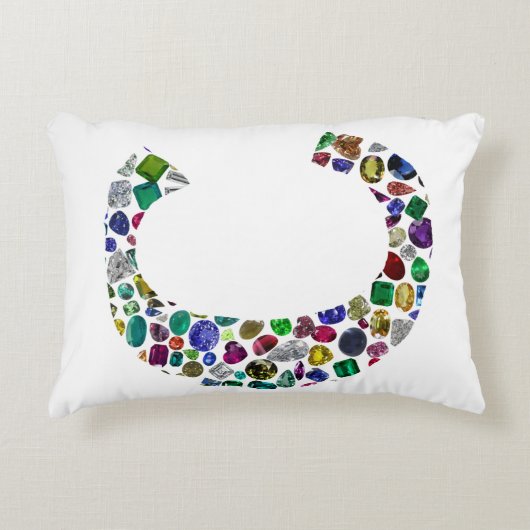 イニシャルモノグラムレターCトレンディー アクセントクッション (正面)