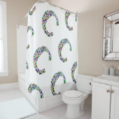 イニシャルモノグラムレターCトレンディー シャワーカーテン (インサイチュ)