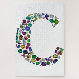 イニシャルモノグラムレターCトレンディー ジグソーパズル