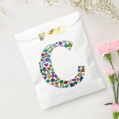 イニシャルモノグラムレターCトレンディー フェイバーバッグ (封をした状態)