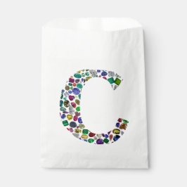 イニシャルモノグラムレターCトレンディー フェイバーバッグ