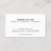 イニシャルモノグラムロゴ 名刺 (裏面)