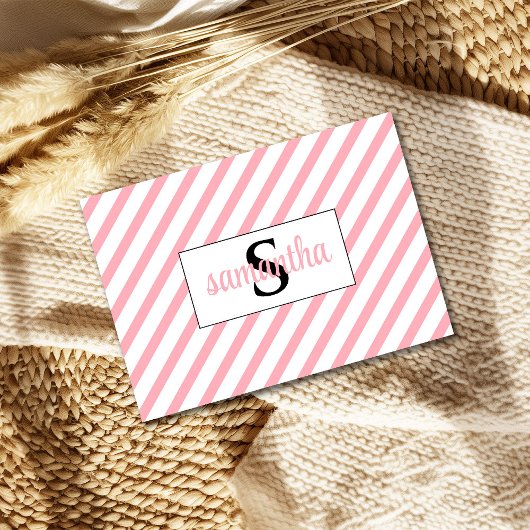 イニシャルモノグラム名子供部屋プリント サンキューカード