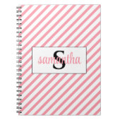 イニシャルモノグラム名子供部屋プリント ノートブック (正面)