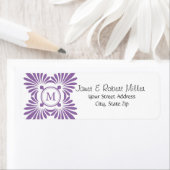 イニシャルモノグラム差出人住所ラベル ラベル (インサイチュ)