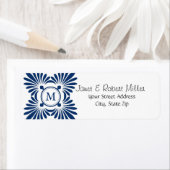 イニシャルモノグラム差出人住所ラベル ラベル (インサイチュ)