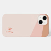 イニシャルモノグラム最小モダン主義の追加 Case-Mate iPhoneケース (裏面 (横))