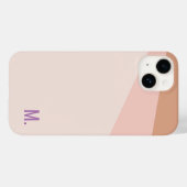 イニシャルモノグラム最小モダン主義の追加 Case-Mate iPhoneケース (裏面 (横))