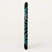 イニシャルモノグラム |ターコイズ幾何学的デザイン Case-Mate iPhoneケース (裏面/右)