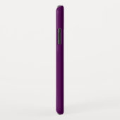 イニシャルモノグラム |ホワイトオン深い紫 Case-Mate iPhoneケース (裏面/右)