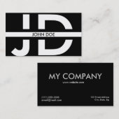 イニシャルモノグラム 名刺 (正面/裏面)