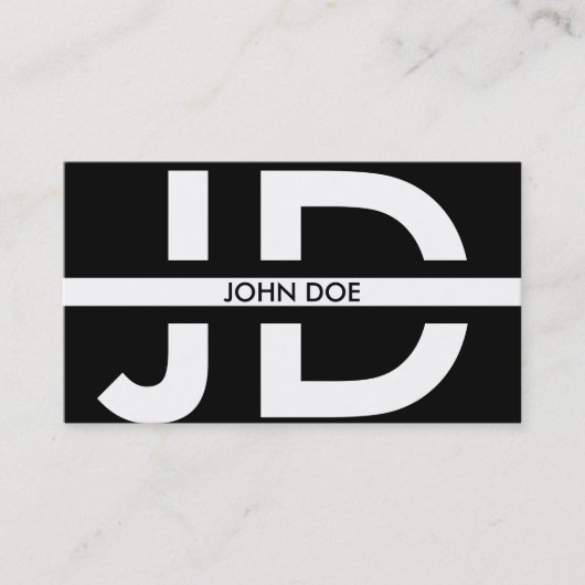 イニシャルモノグラム 名刺 (正面)