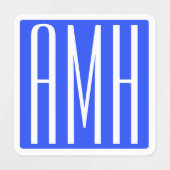 イニシャルモノグラム |明数々のるい色v2 ラベル (デザイン2)