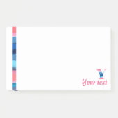 イニシャルモノグラムYコーラルブルーグラデーション注 ポストイット (正面)