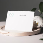 イニシャルリースパーソナライズされたノートカード ノートカード