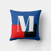 イニシャルレターモダンモノグラム クッション (裏面)