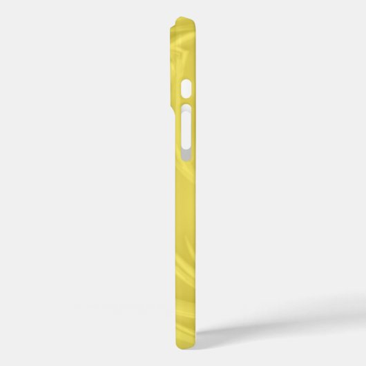 イニシャルレターモノグラムイエローシャドウテクスチャ Case-Mate iPhoneケース (裏面 / 左)