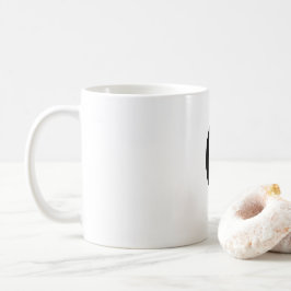 イニシャルレターモノグラムモダンスタイルコーヒーマグ コーヒーマグカップ