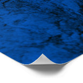 イニシャルレターモノグラムモダンブスタイリッシュルー ポスター (角)