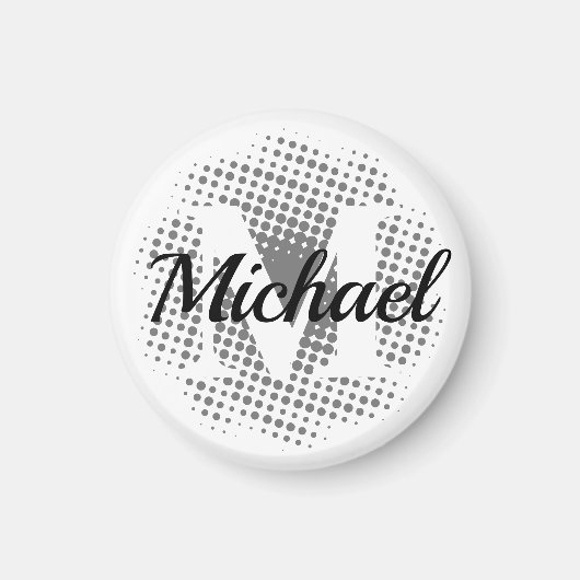 イニシャルレター名前をカスタムする マグネット (正面)