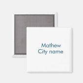 イニシャルレター モノグラム お名前を入れて マグネット (正面/裏面)