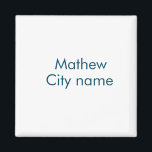 イニシャルレター モノグラム お名前を入れて マグネット<br><div class="desc">デザイン</div>