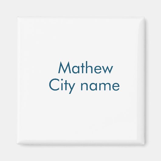 イニシャルレター モノグラム お名前を入れて マグネット (正面)