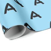 イニシャルレターAモノグラムモダン ラッピングペーパー (ロールコーナー)