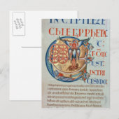 イニシャルレター'E'エファクタムエスト ポストカード (正面/裏面)